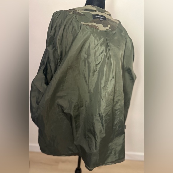 NEW LOOK Women’s 100% Cotton Green Camouflage Hooded Zip Up Jacket  Plus Size 3X - Picture 12 of 16